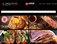 Tablet Screenshot of lewismeat.com